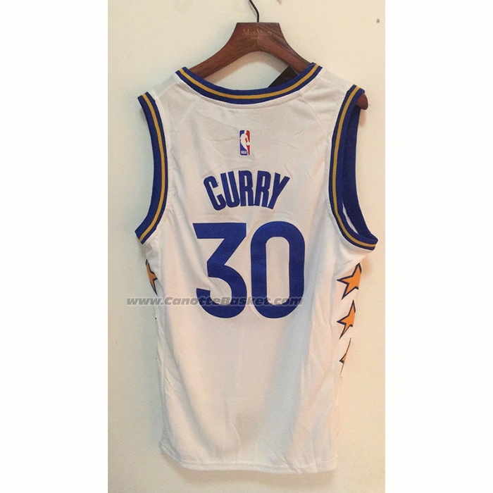 Maglia Golden State Warriors Stephen Curry NO 30 Champs Whitestars 2022-23 Bianco